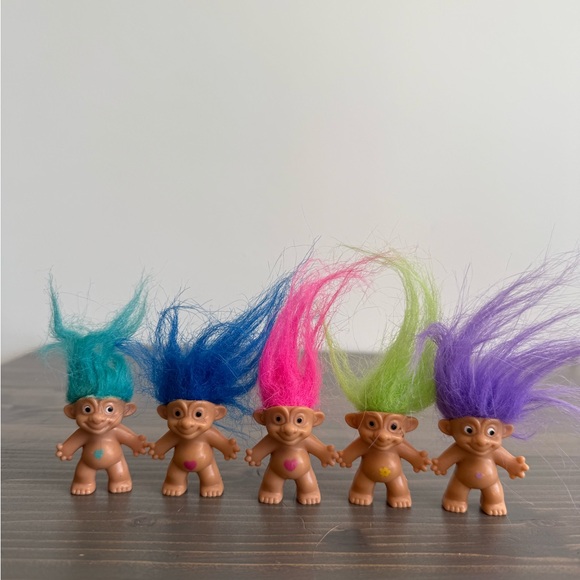 5 x small vintage Trolls - Picture 6 of 6
